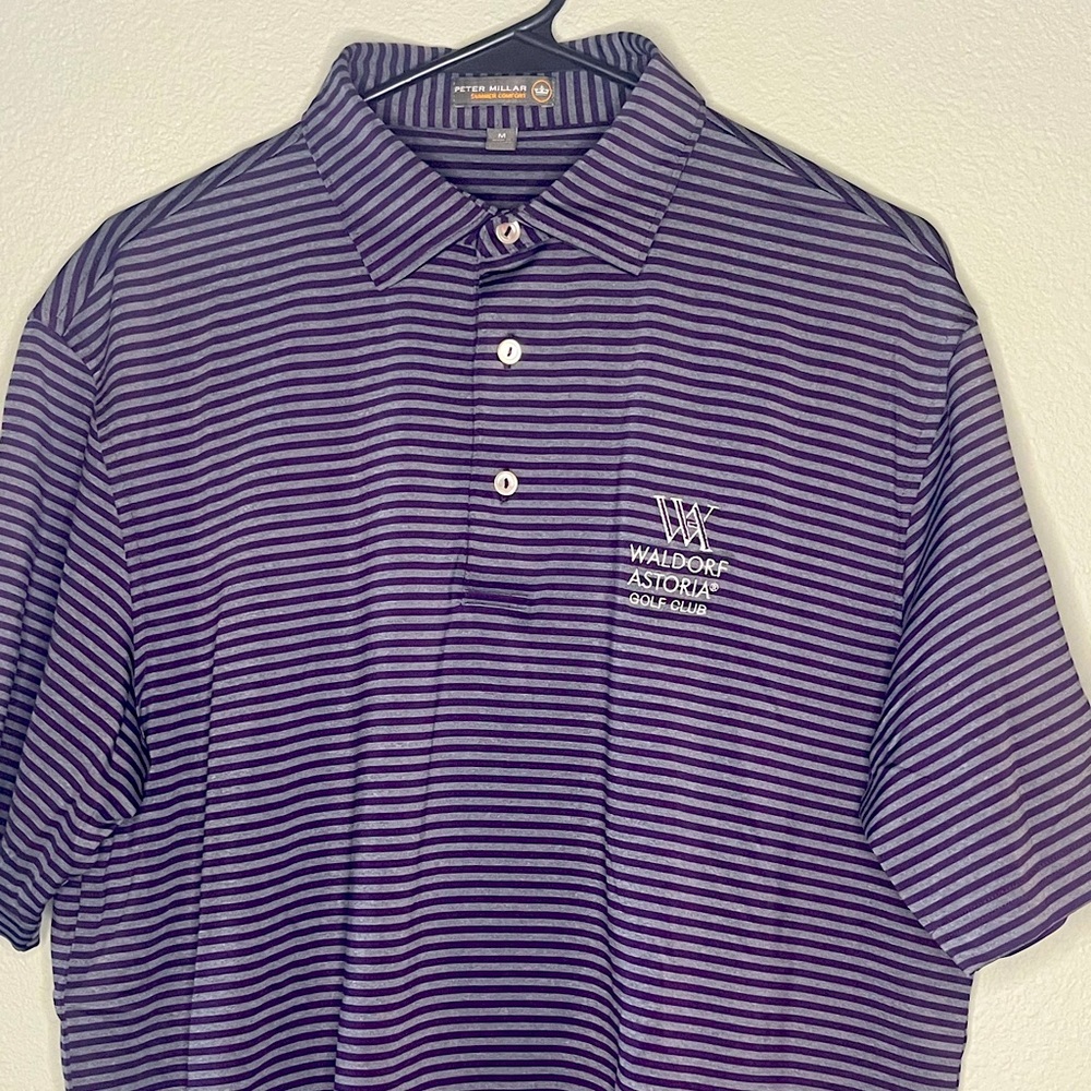 Peter Millar Summer Comfort Polo with Waldorf Astoria Logo